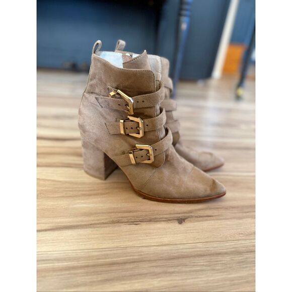 Raye Revolve Doute Buckle Boot Bootie in Taupe Brown Size 8 - Picture 7 of 9